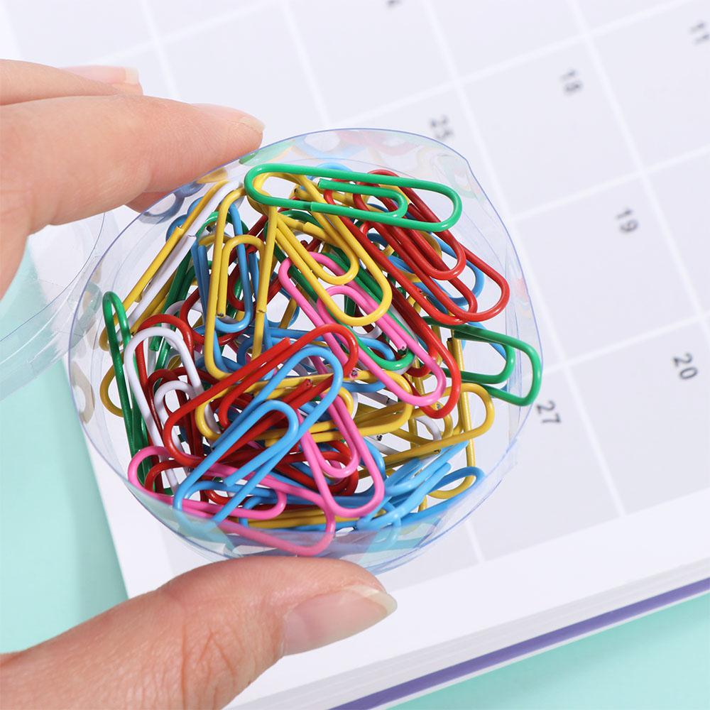 50PCS Zinc Zinc Alloy Metal Paper Clips Creative Binder Clamps File Holder Bookmark Clip  Binding