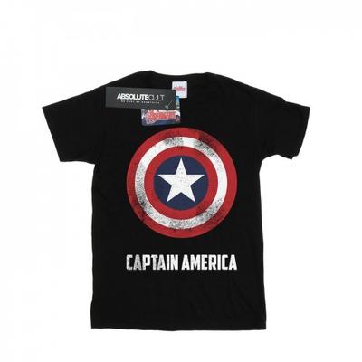 Boys Captain America Shield Text T-Shirt