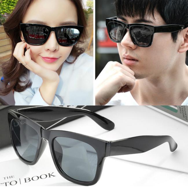 Ретро Винтаж Унисекс Классические Зеркальные Солнцезащитные Очки Wayfarer Солнцезащитные Очки Авиаторы Солнцезащитные Очки UV400 чёрный