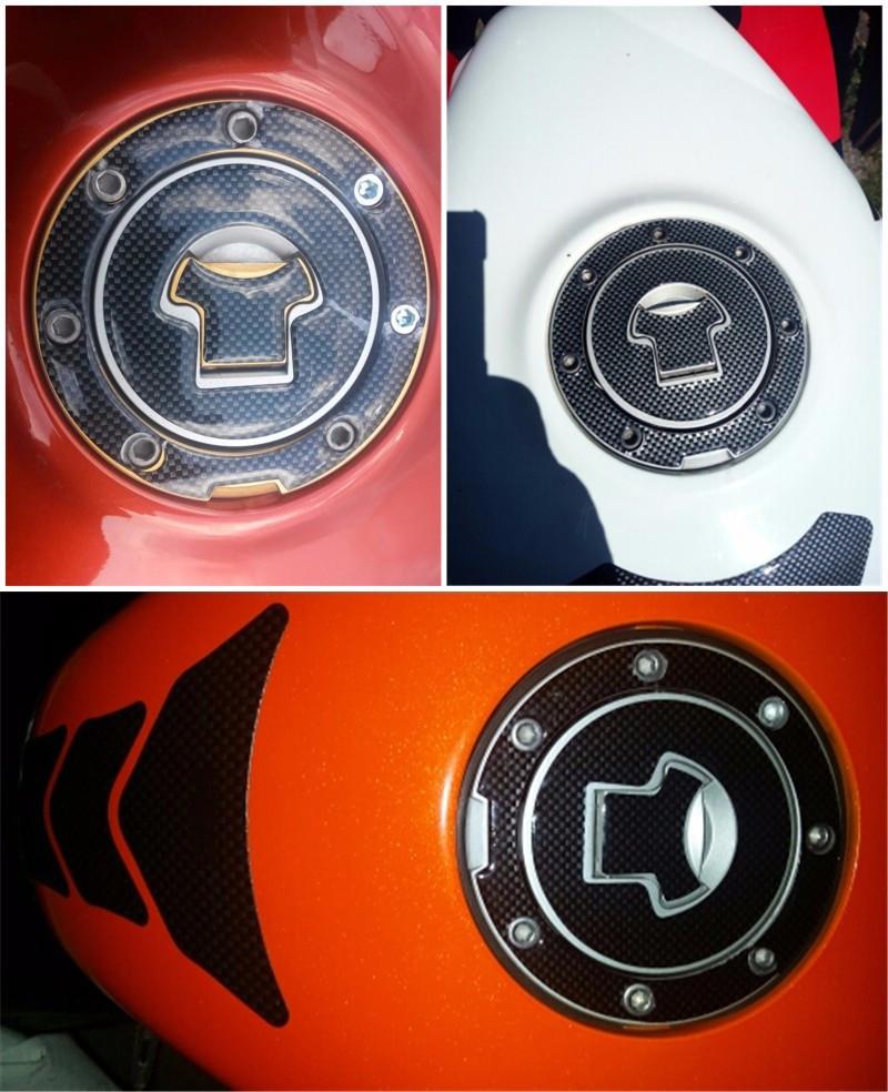 Motorcycle Gas Oil Cap Cover Tank Pad Protector Sticker For Honda CBR 600 F2 F3 F4 F4i RVF VFR CB400 CB1300