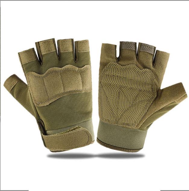 Taktische Outdoor-Handschuhe, Herren- und Damen-Halbfinger-Motorrad-Übungs-Fitness-Radfahren-Jagd-Fitnesshandschuhe