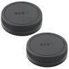 Canon Mount Rear Lens Cover Body Cover for Canon Cameras and Including EOS M6 Mark Kiss and Kiss M 2-Pack EF-M + EF-M Lenses, M, M3, M5, M6, II, M10,
