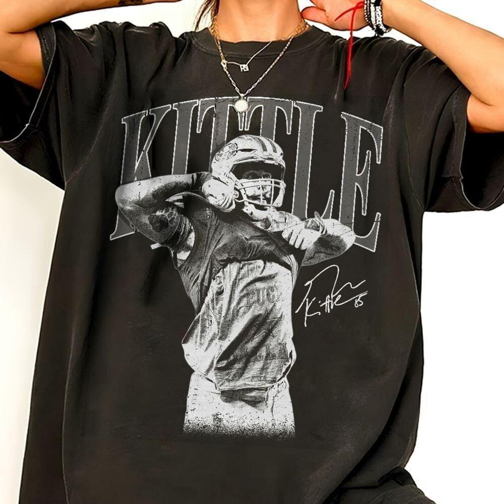 George Kittle Football Shirt, Kittle Signature Graphic Tee, Game Day Gift