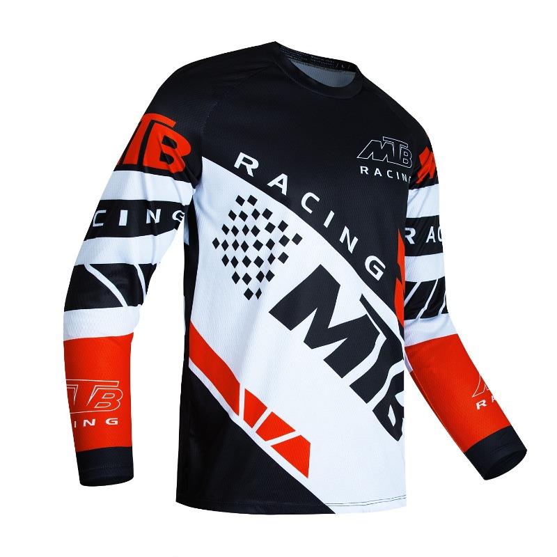 MTB Long-sleeve Cycling Jersey Breathable Quick-dry Outdoor Sports Top for Mountain Biking