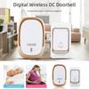 New 200M Range Wireless Doorbell LED Light 4 Volume DC Battery Operated 36 Chime Easy Install Remote Call Bell Home Use