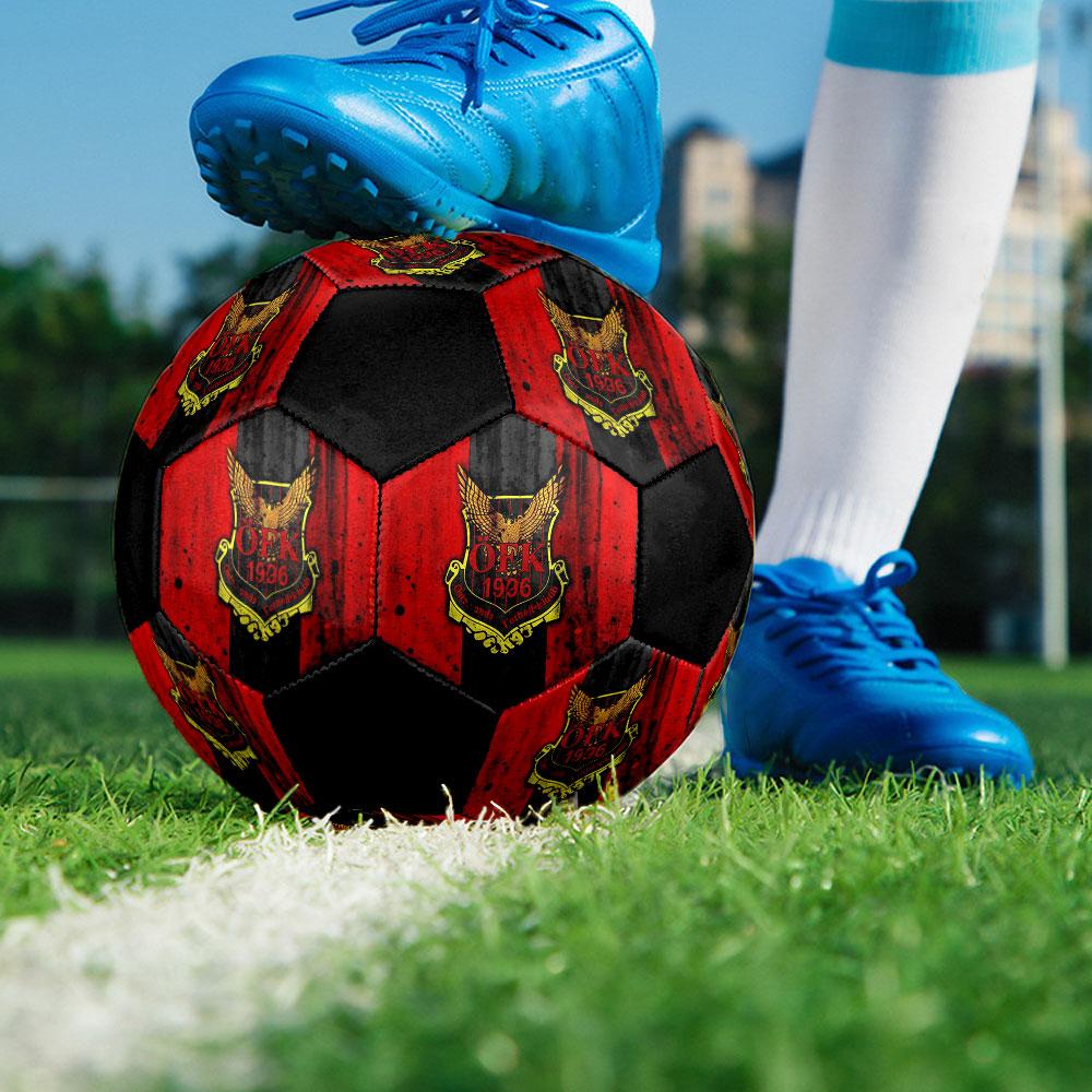 1PC ÖFK size 5 soccer ball PrahaIndoor Soccer Ball Colorful All Ages Machine Stitched PVC Competition Ready Durable High-Bounce