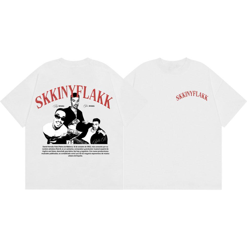 Rapper Rels B Graphic T Shirts Men Women Hip Hop Fashion Vintage Short Sleeve T-shirt Summer Casual Loose 100%cotton T-shirts