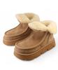Yase 6Cm Piping Natural Wool Boots Chestnut