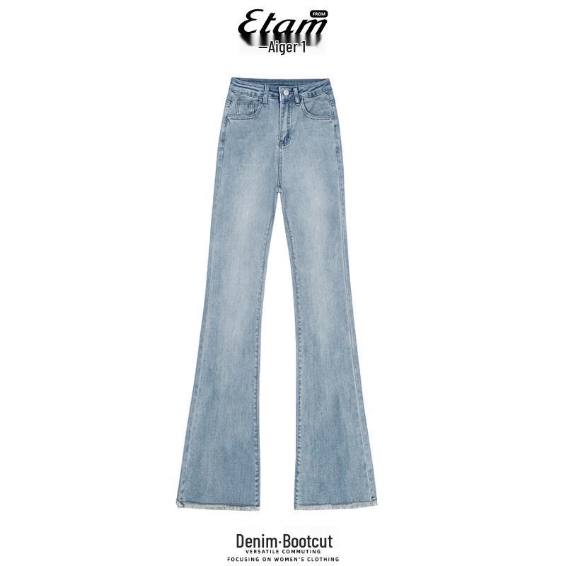 

Slimming High-Waisted Micro-Flare Women s Bell Bottom Jeans for Tall Women - Autumn 2025 Style XS