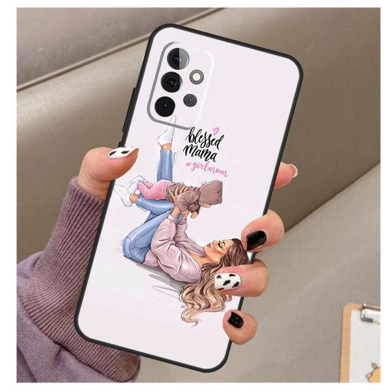 Baby Mom Daughter Girl Son Dad Case For Samsung Galaxy A32 A52 A12 A22 A16 A26 A36 A56 A06 A55 A35 A15 A54 A34 A14 A13 A53