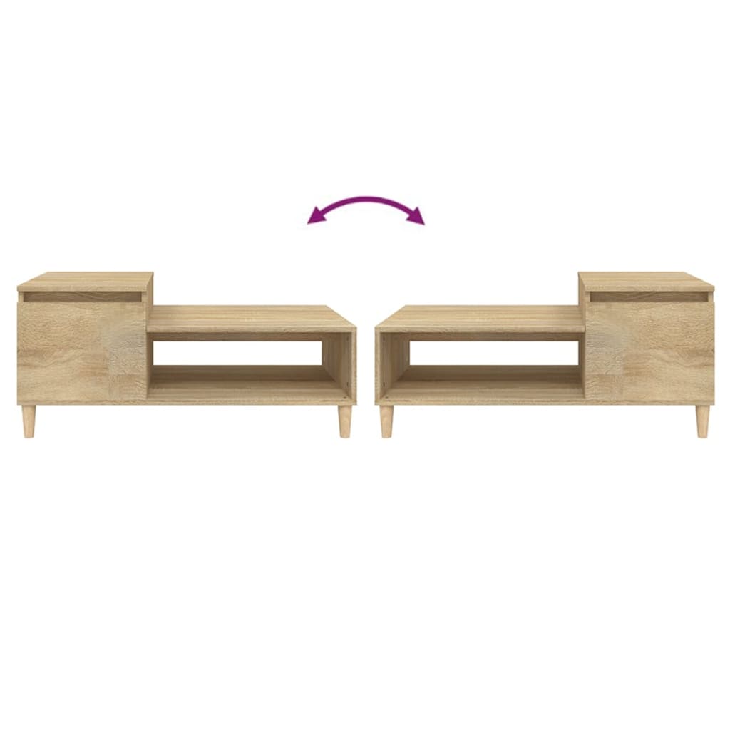 Coffee Table Sonoma Oak 100x50x45 Cm Particleboard