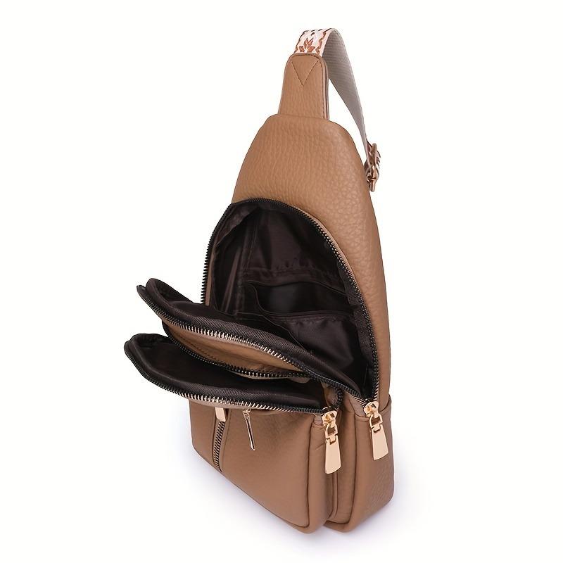 Fashionable Large Capacity Leather Crossbody Bags, Unisex Retro Shoulder Bag, Suitable for Commuting and Business Occasions