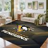 Pittsburgh Penguins Design Crystal Velvet Rug Soft Decorative Mat for Bedroom Entrance