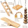Hamster Chew Toys Set Natural Wooden Hamster Toys and Accessories for Cage Hamster Hideout Apple Wood Sticks Guinea Pig Chew Toys for Teeth Syrian
