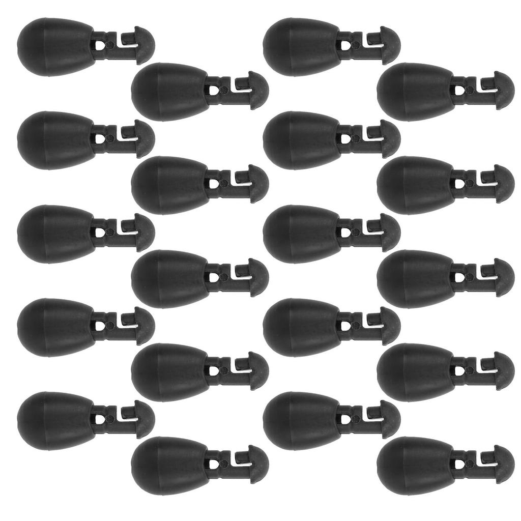 Perles ABS Carpe Match Stopper Connecteur de Pêche Perles pour Bas de Ligne Accessoire de Pêche Noir Petit