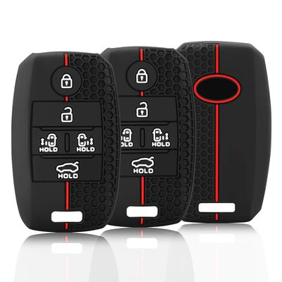 Silicone Car Key Caes for Kia Sorento Sedona 2020 Sportage Grand Carnival 2019 Holder K5 Kx3 K4 5 6 Button Key Cover Accessories
