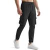 Men's Casual Cargo Pants Multi-Pocket Outdoor Hiking Work Drawstring Pants for Spring Autumn Travel Camping