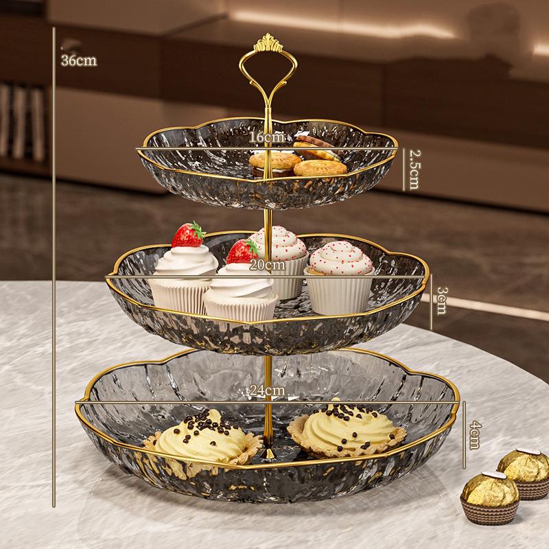 Multi-Tier Fruit Coffee Table Candy Tray