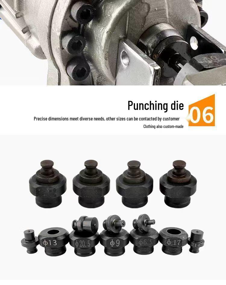 Electric Hydraulic Handheld Steel Punching Machine for Angle and Channel Steel