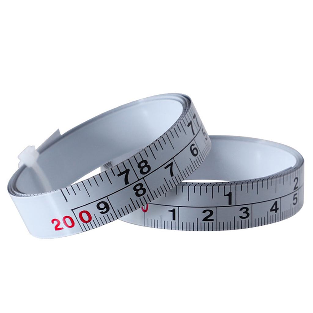 Tape Measure Inch & Metric Double Scale Ruler Metal Self-Adhesive Measuring Tape