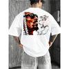 European Sizes Men's Edgy Hip Hop Streetwear T-Shirt, "Shut Up" Rapper Portrait Print, Urban Music Graphic Tee, Quick Dry Basic Top