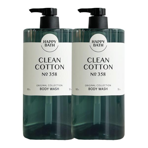 

HAPPY BATH Original Collection Clean Cotton Body Wash 910g x2
