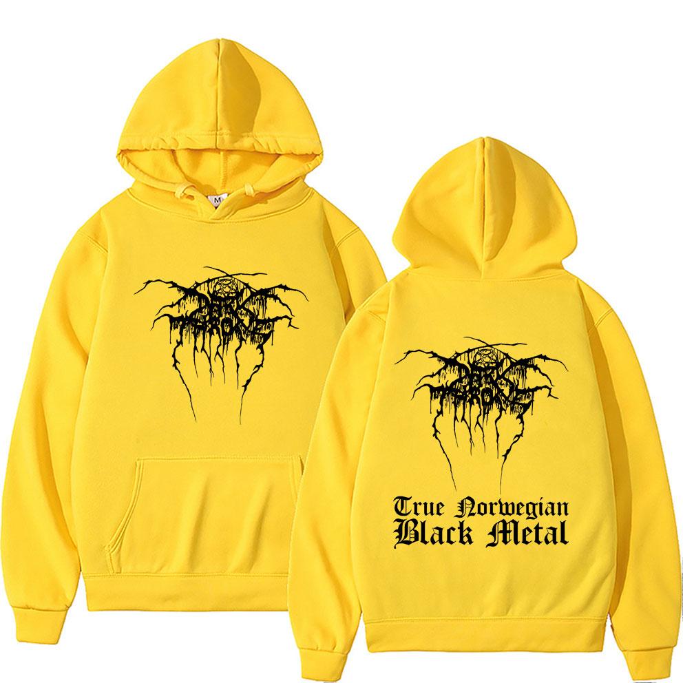 Vintage Darkthrone True Norwegian Black Metal Hoodie Mayhem Pullover Herren Damen Klassisch Death Black Metal Rock Sweatshirt