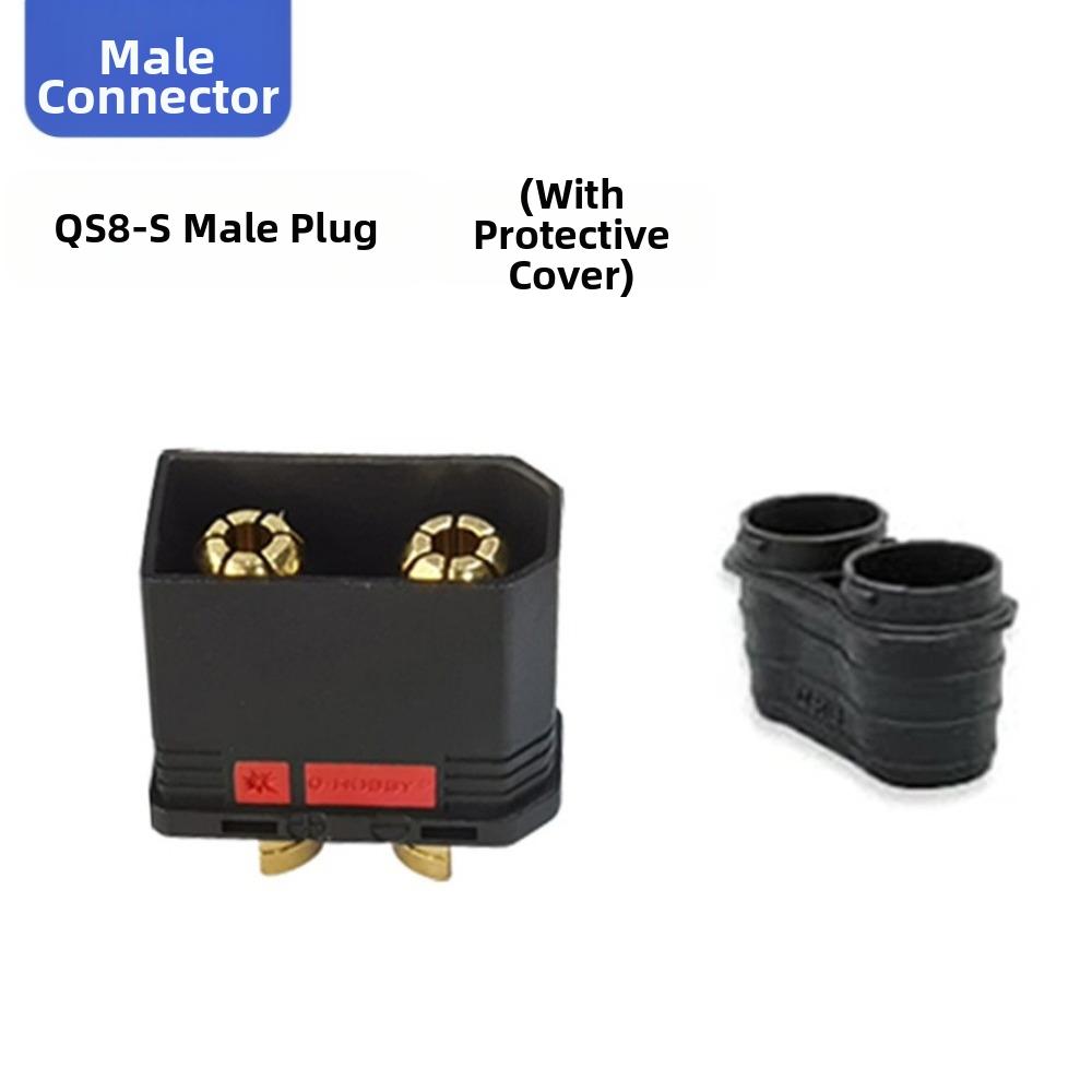Anti Spark QS8-S Connector Gold Plated RC Accessories New QS8P-S Battery Plug for RC Model Car