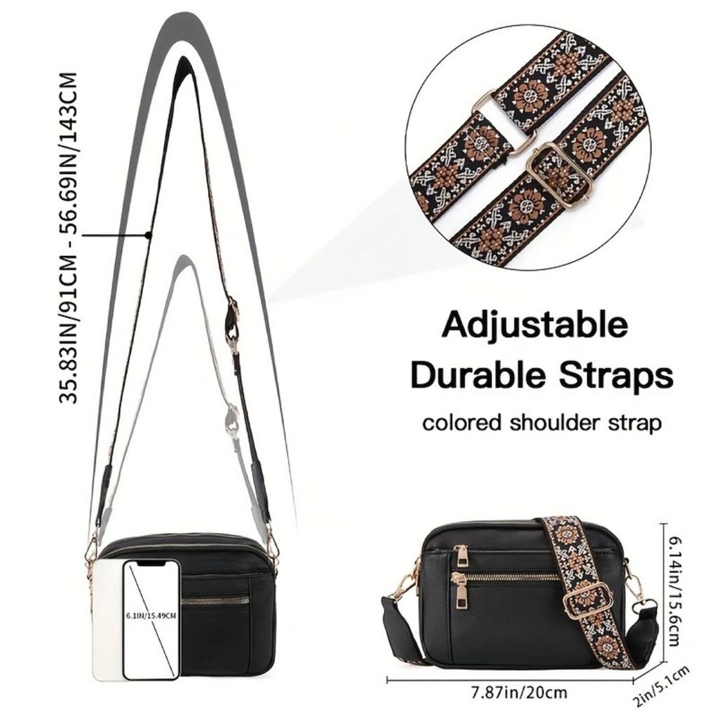 Borsa a Spalla Popolare Retrò a Quadretti con Zip Tracolla Borsa a Tracolla Portafoglio Piccola Borsa Quadrata