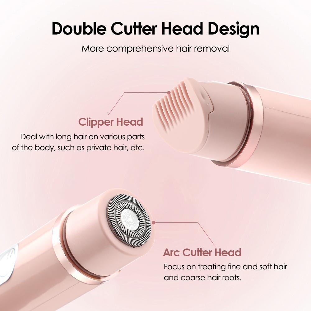 Hair Remover for Ladies Electric Shaver Painless Automatic Hair Trimmer Body Bikini Facial Lip Leg Home Razor Epilator for Women