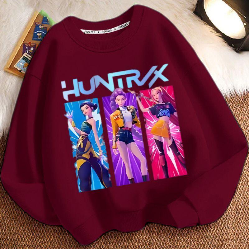 Kinder Hexenjagd Team Rundhals-Hoodie, Frühling und Herbst Jungen und Mädchen Langarm Freizeitjacke