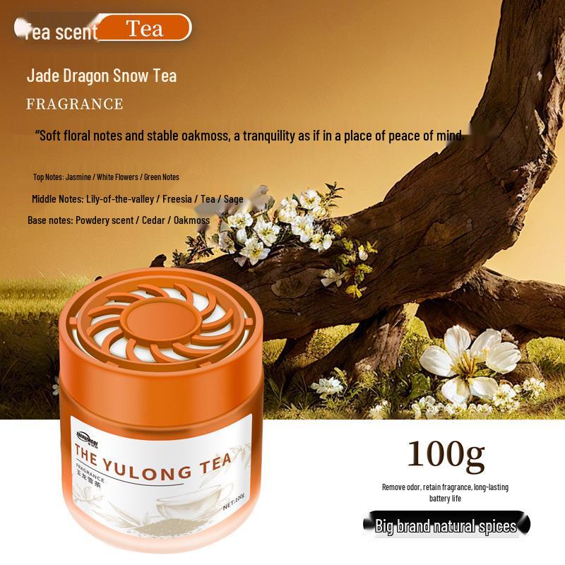 Premium Car Air Freshener Ornament: Solid Perfume Balm and Home Deodorizer with Elegant Glass Fragrance