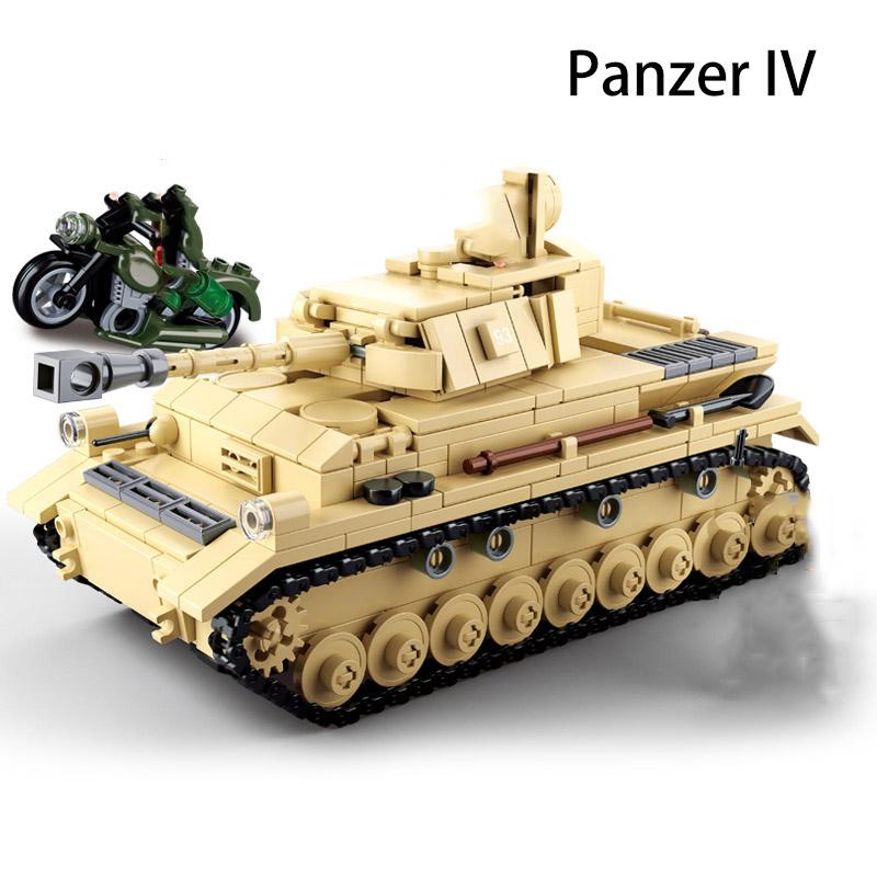 Tankové sady 2023 nové vojenské vozidlo stavebnice stavebnice ww2 německo usa T34 světová válka 2 1 i ii obrněný tank