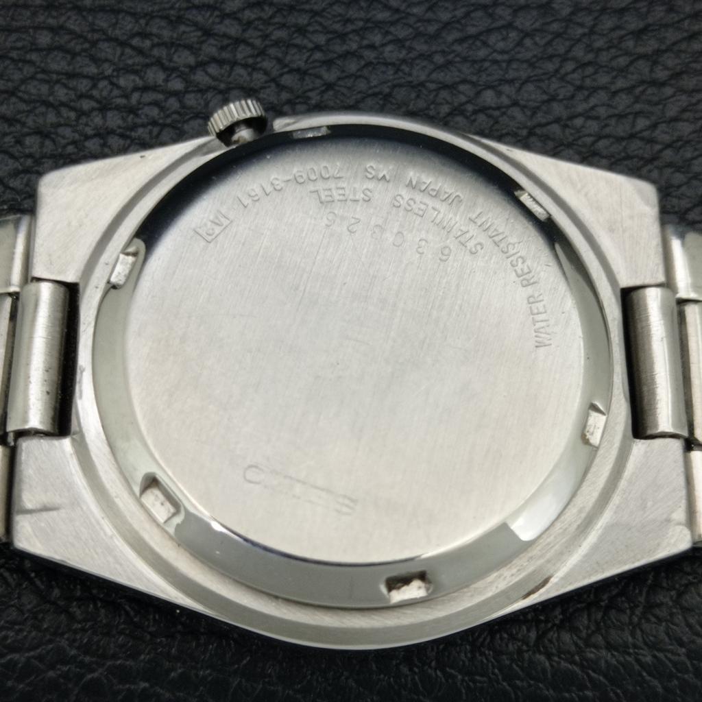 GENUINE VINTAGE SEIKO EXPO 70 AUTOMATIC JAPAN MENS BLUE DIAL WATCH A708786-1