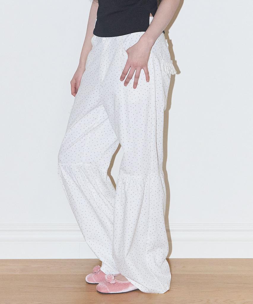 ILLIGO Shirred Bootcut Pants Flower