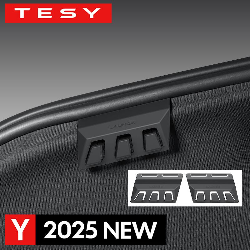 2Pcs Trunk Hooks for Tesla Model Y Juniper 2025 2026 Accessories Hidden Rear Boot Cargo Bag Hanger Grocery Hook Interior Parts
