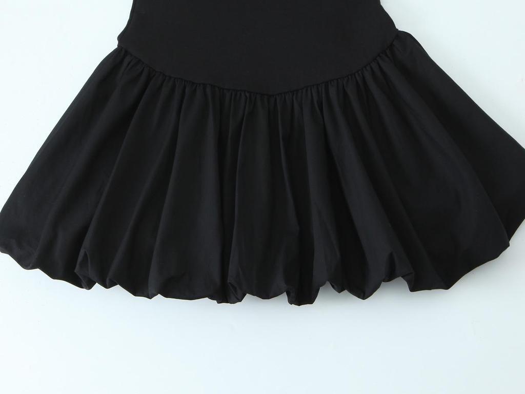 2025 Spring Women's European & American Style Double-Sided Spliced Dress