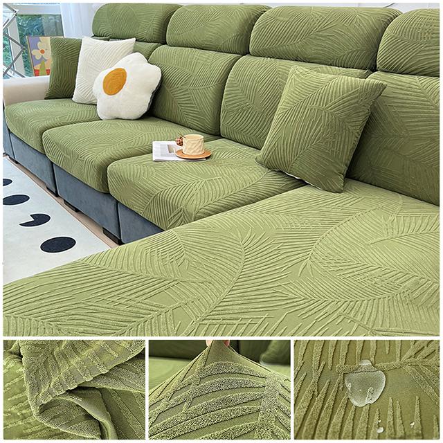 Waterproof Sofa Cover Elastic Jacquard Sofa Seat Cushion Cover Anti-dust Removable Sofa Cushion Protector Couch Slipcovers