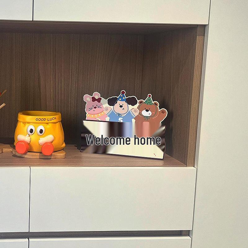 Charming Cartoon Decorative Entryway Ornaments for Home Welcome Decor