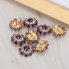 10pcs Royalblue Decorative Brooch Buttons Clothes Accessories Buttons  Holiday Decor