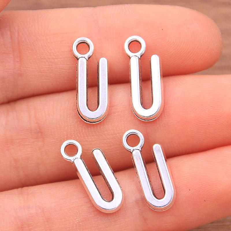 Zinc Alloy Alphabet Charms: 2 Colors, 26 Letter Pendants for Jewelry, Handbag, and Mobile Phone Accessories