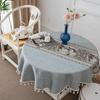 Japanese Cotton Linen Tablecloth - Fresh, Artistic, Round & Rectangular Options
