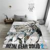 Metal Gear Solid Game Flannel Blanket Winter Soft Warm Throw Blanket for Kids Living Room Pattern Bedspread Sofa Bed Cover