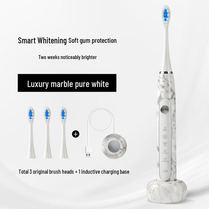 

OKTOOTH Marble Finish Smart Sonic Electric Toothbrush 165x40x245mm