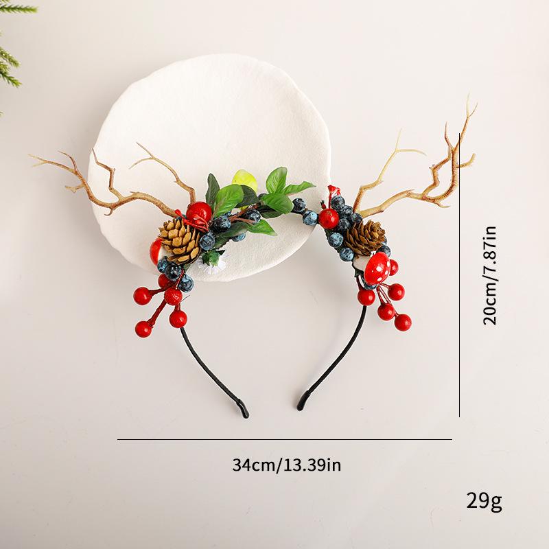 Creative DIY Christmas Antler Headband & Hair Clip Set for Kids