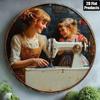 Vintage Sewing Machine Metal Wall Art Home Decor Tin Sign Poster