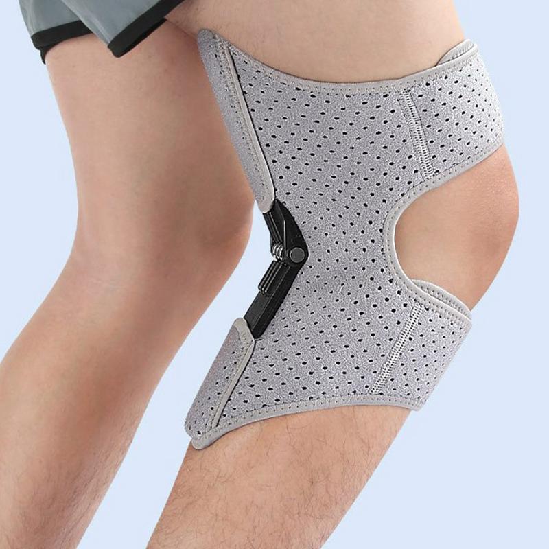 Genunchieră Power Knees Suport Articulație Reglabilă Respirabilă cu Arc Genunchieră Power Lift cu Arc Stabilizator Genunchi Pad Pentru Alergare
