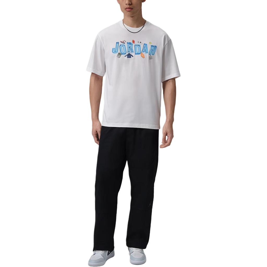 Jordan Printed Knitted Cotton T-Shirt Men tops IR6306-100