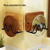 Wall-Mounted Pot Lid and Cutting Board Holder Set