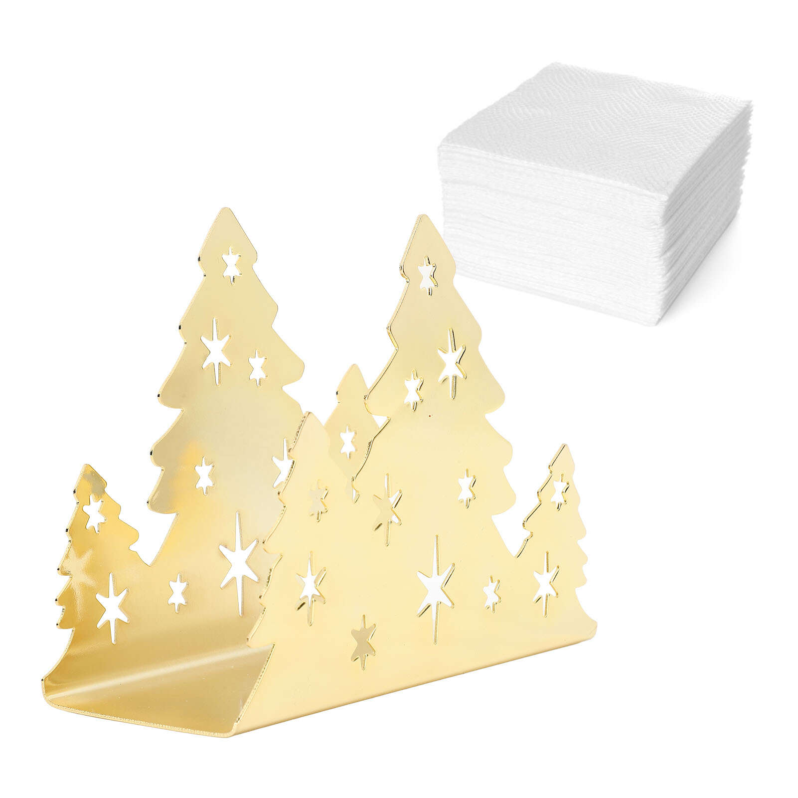 

Держатель для салфеток из нержавеющей стали в форме рождественской елки, держатель для хранения бумажных полотенец для дома, ресторана, зеленый